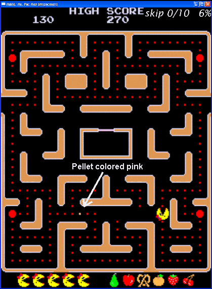Ms. Pac-Man obscure bug screenshot #3